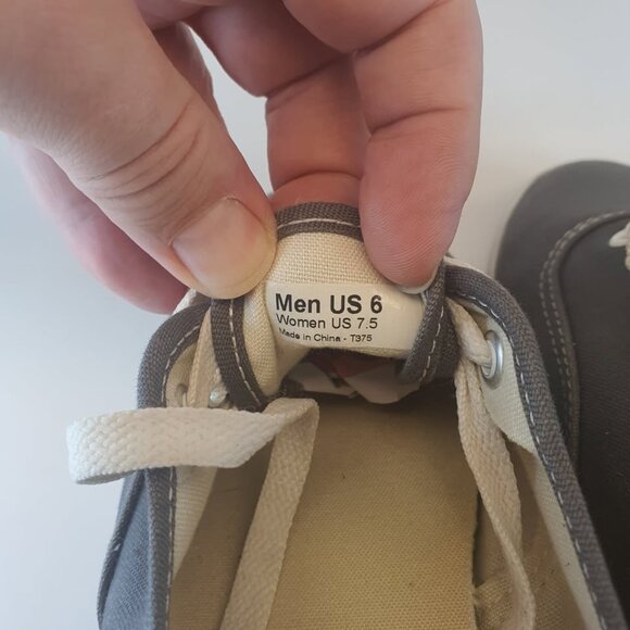 Vans Classic Laceup Low Top Shoes Gray Size Mens 6 Womens 7.5 - Picture 5 of 7